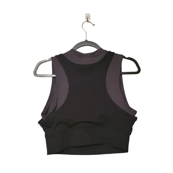 Jordan Essentials Womens Black Top L Crop Logo - Picture 7 of 9